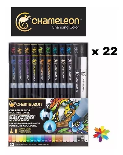 Marcadores Profesionales Chameleon X 22 Colores Barrio Norte