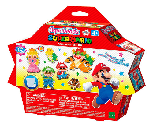 Aquabeads Kit Personajes Super Mario Manualidades Juguete Ax