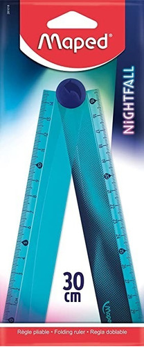 Regla Maped Nightfall Teens Plegable 15cm Y 30cm 