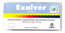 Comprar Exalver Paracetamol\u002F Fenilefrina\u002F Dextrometorfano C\u002F10 Tabs