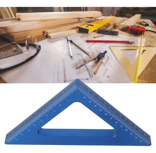 Regla De Metal 45 Grados Aleación De Aluminio Para Medición Color