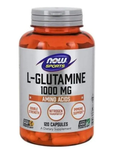 L-glutamine 1000 Mg 120 Capsulas Vegetales Now Sports