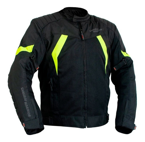 Campera Moto Protecciones Viaje Samurai Ibiza Fluor Mtvm