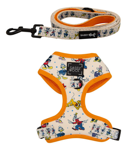 Juego De Harness Y Correa Sassy Woof Disney Perros Talla M