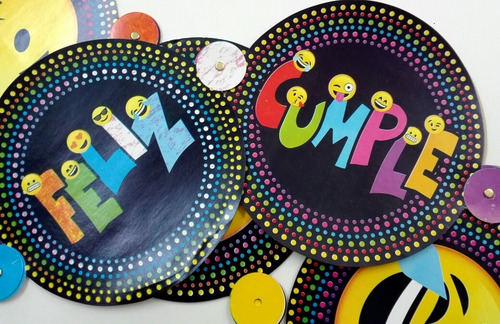 Cotillon Emoticones Emojis, 10 Chicos,mantel,servilletas