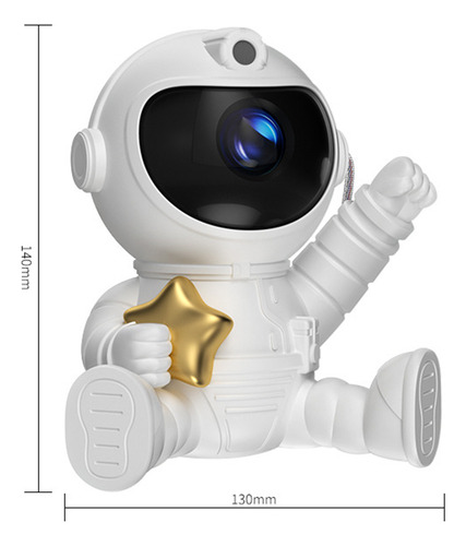 Proyector De Galaxia Astronauta Lampara Led De Noche