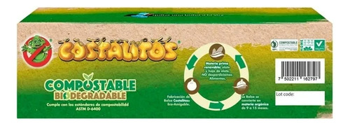 Bolsas Para Basura Costalitos Biodegradable Grande 7 Pzas