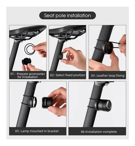 Rockbros Q1 Samurai Luz Trasera Para Bicicleta