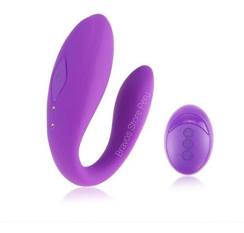 Vibrador U Doble Penetracion Control Remoto Anal Vaginal