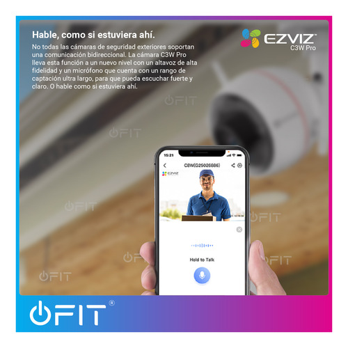 Imagen 8 de 9 de Camara Ip Wifi Ezviz Ezguard Plus 1080p 2mp Hd 2,8mm Slot Sd