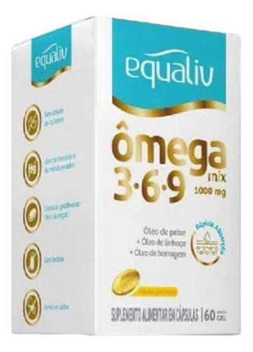 Ômega 3.6.9 1000mg 60 Capsulas Equaliv