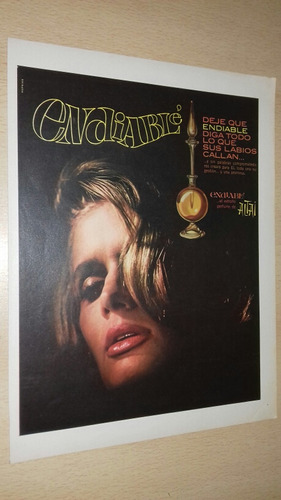 P217 Clipping Publicidad Perfume Endiable Año 1966