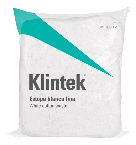 1 Kg De Estopa Color Blanca, Klintek