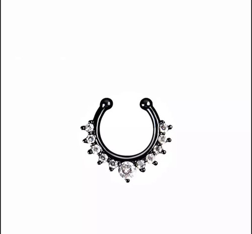 Septum Piercing Aro Falso Nariz Brillos