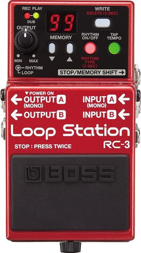 Pedal Looper Boss Rc-3 Loop Station + Envío + Garantía