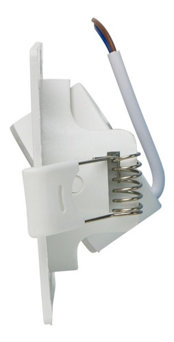 Imagem 6 de 9 de Kit 10 Spot Led 3w Quadrado Embutir Branco Frio Gesso Sanca