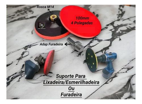 6 Lixas Diamantadas Polir Mármore 1- 50 3- 100 1- 200 1- 400
