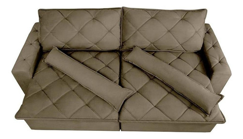 Cama inBox Lisboa/Magnum 2,12 Sofá Castor Liso
