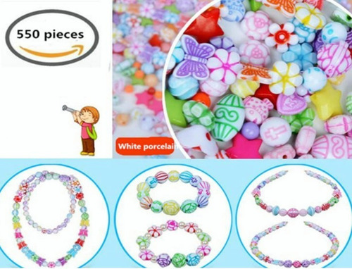 Kits De Pulseras De Bricolaje Para Niñas Juguete Con Cuentas