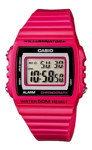 Reloj Casio  W 215h 4a Para Dama Digital Rosa Original