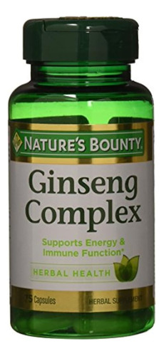 Nature's Bounty - Complejo De Ginseng Más Jalea Real - 75 Cá