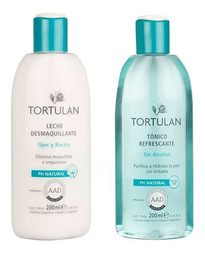 Leche Desmaquillante  + Tonico Refrescante Tortulan