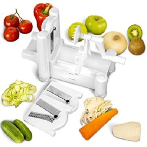 Ralador Espiral Fatiador Cortador Spiralizer Com 3 Laminas