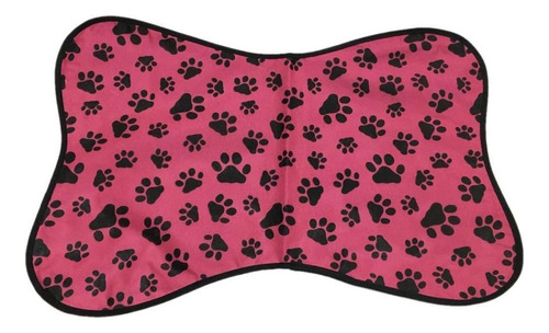 3 Tapetes Para Comedouro Pet Cachorro Ou Gato Patinha Pink