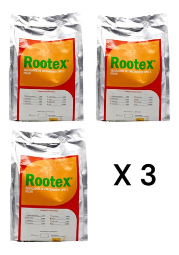 Rootex  1 Kg Hortalizas Frutales Plantas (3 Piezas)