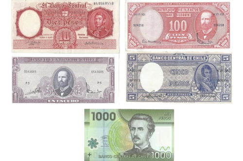 Chile Lote De Billetes