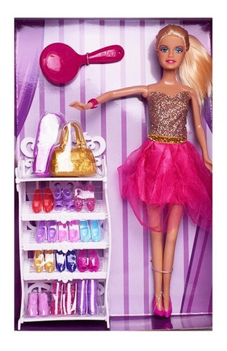 Imagen 2 de 7 de Muñeca Paloma Colección De Zapatos El Mundo De Paloma