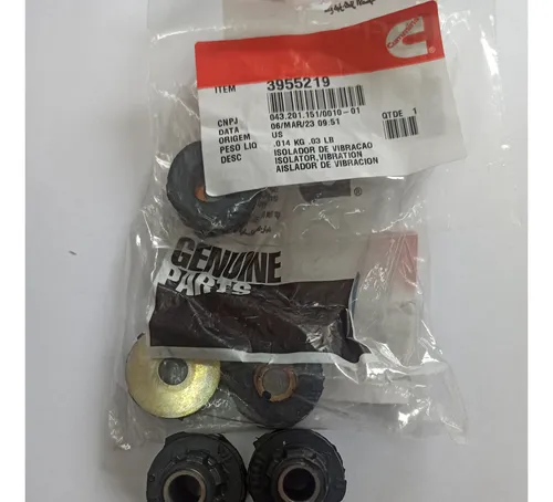Kit 6 Pçs Isolador Vibracao Modulo Motor Isb Euro 5 Ford