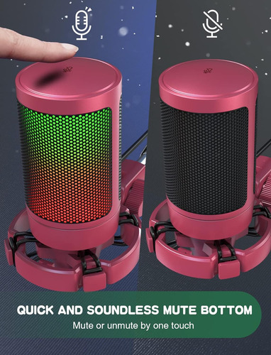 Micrófono Para Juegos Fifine, Pc/ps4/ps5, C/ Antipop, Rgb