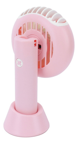Ventilador Portátil Rosa Con Cuello Usb, Mini Escritorio Ple