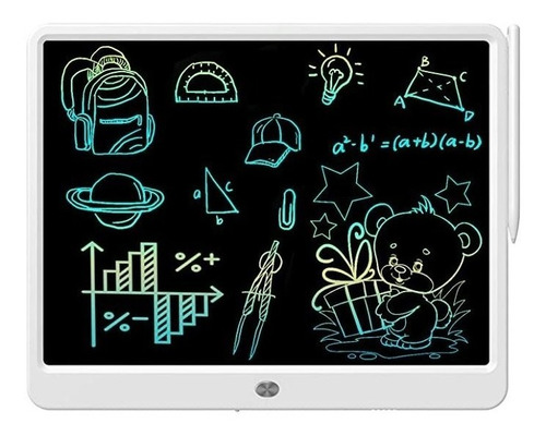 Pizarra Lcd Para Dibujo Escritura Ideal Niños 15 PuLG Blanca