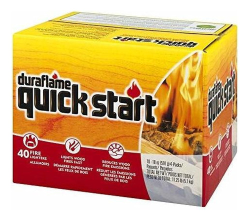 Duraflame Quick Start Firelighters, 10 - 4 Paquetes