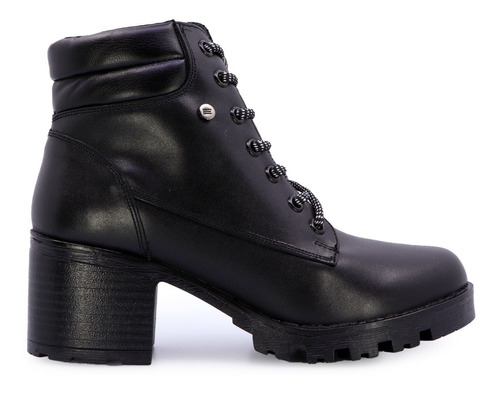 Botin Mujer Agujeta Bullon Acojinado Punto Alto 107 Gnv®