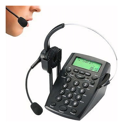 Teléfono Para Auriculares Teclado Telefónico Call Center Con
