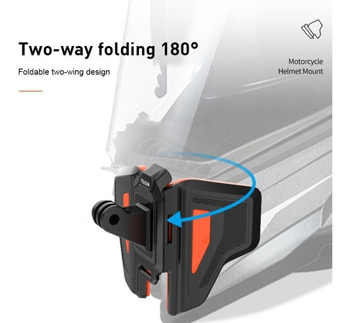 Imagen 4 de 8 de Soporte Montaje Para Casco De Moto Para Gopro U Otras