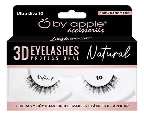 Pestañas Efecto Natatural Postizas Profesionales By Apple