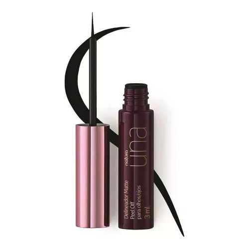 Natura Una Delineador De Ojos Liquido Matte Peel Off Negro