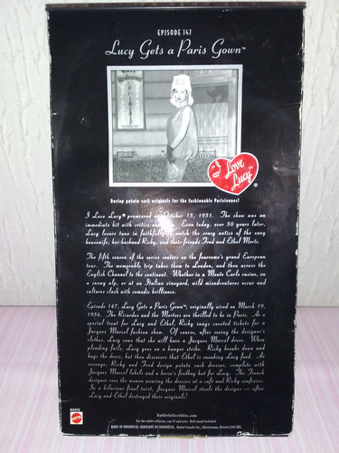 Barbie I Love Lucy - Lucy Gets A Paris Gown (Usado)