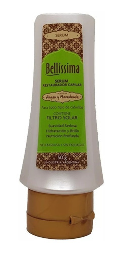 Serum Sin Enjuage Argan Macadamia Bellissima Hidratante 50gr