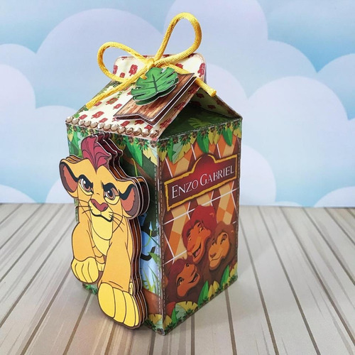 10 Cajitas Milk Box Rey Leon