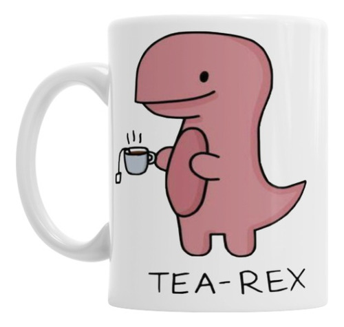 Taza Cerámica Tea Rex Con Caja