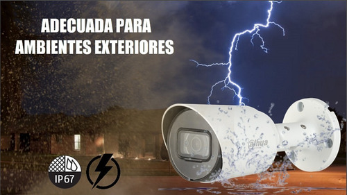 Imagen 6 de 8 de Cámara Dahua Hfw1230t-28, Bullet Hdcvi 1080p Starlight, Ip67