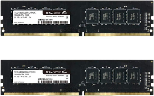 Kit De Memoria Ram Teamgroup Elite Ddr4 64 Gb, 2x32 Gb 3200