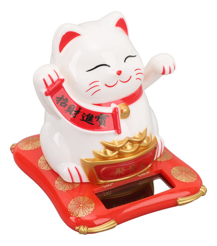 Brazo De Energía Solar Lucky Waving Cat Fortune Plastic
