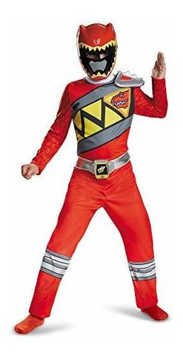 Disfraz De Ranger Rojo Dino Charge Disfraz Clasico Grande 10