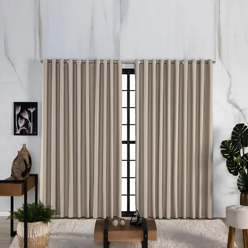 Hl Enxovais Cortina Blackout Grande Para Sala 4,00 X 2,50 Em Tecido Luxo